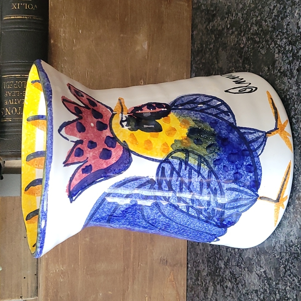 Fortini Hand Painted Pottery Vase